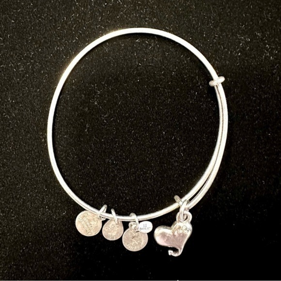 Alex and Ani - Heart Bangle Wire Bracelet - Picture 1 of 2